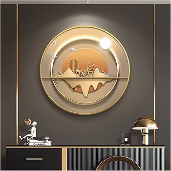 Amazon.co.jp: 壁の芸術の絵画 集客 玄関 リビングルーム 円形 装飾画